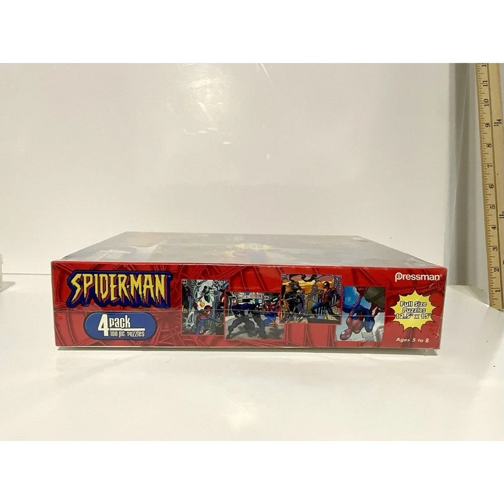 Marvel‎ Spiderman Jigsaw Puzzle (4) Pack Ages 5 - 8 Pack Factory Sealed NIB 2004